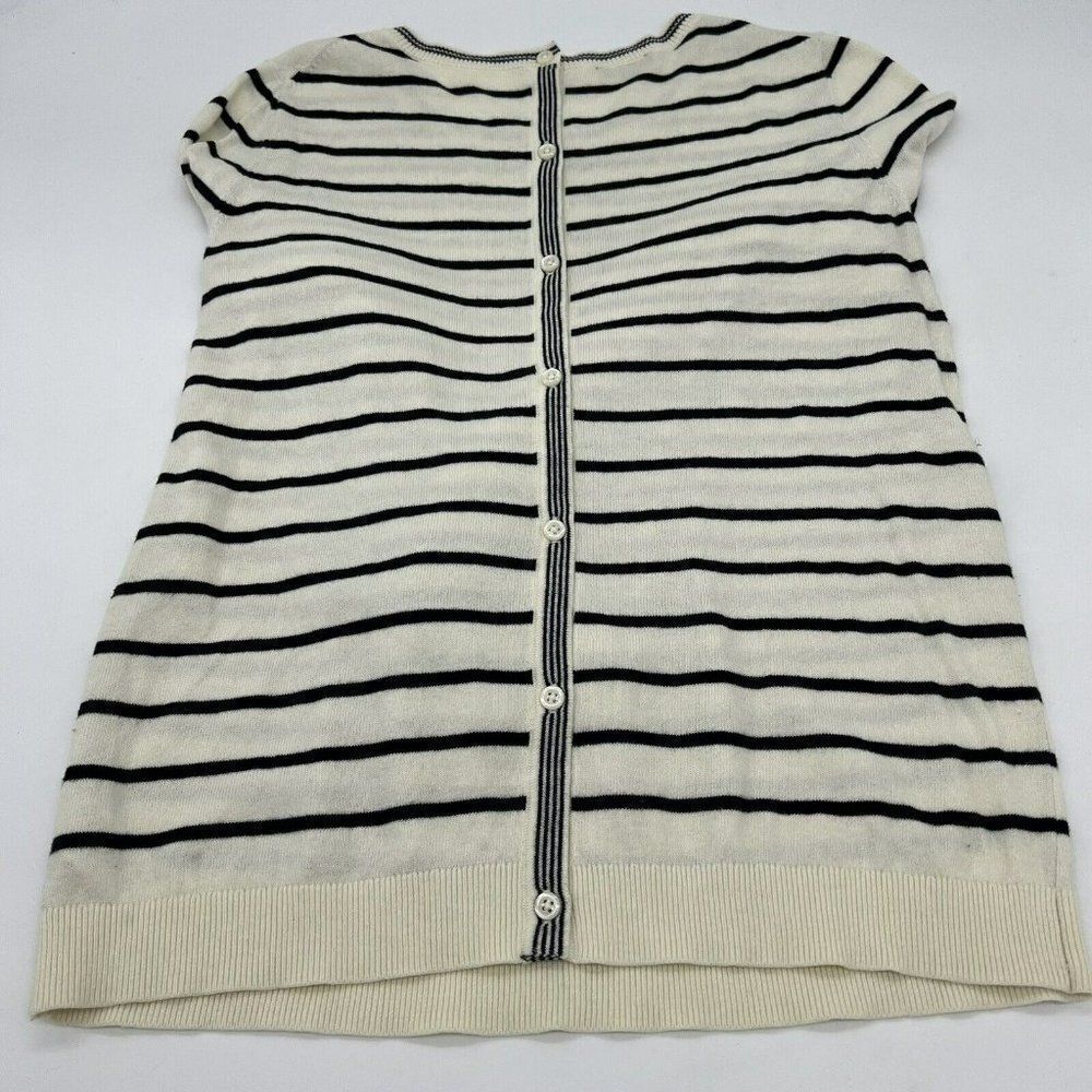 Talbots Getaway Button Back Crew Sweater Aloha Se… - image 5